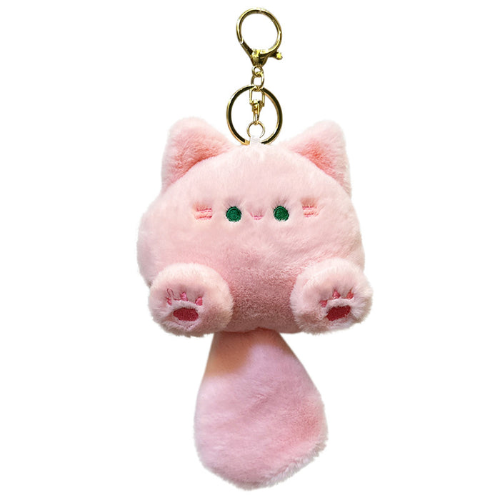 Wholesale Plush Cartoon Cat Plush Toy Keychain JDC-KC-YuKun005