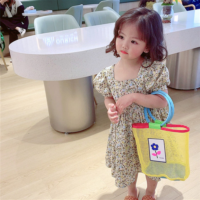 Wholesale New mesh handbag for children, hollowed out vacation photography beach bag