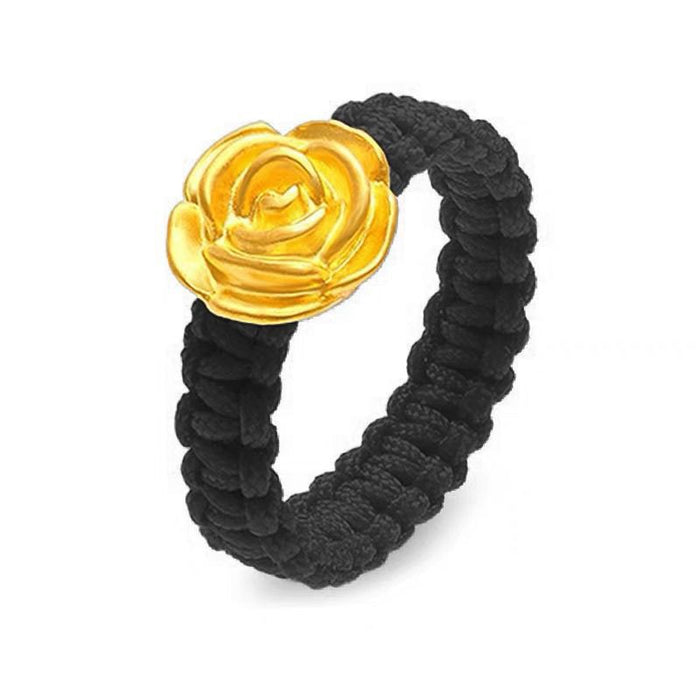 Wholesale Rose ring, adjustable weaving ring, simple temperament, student couple