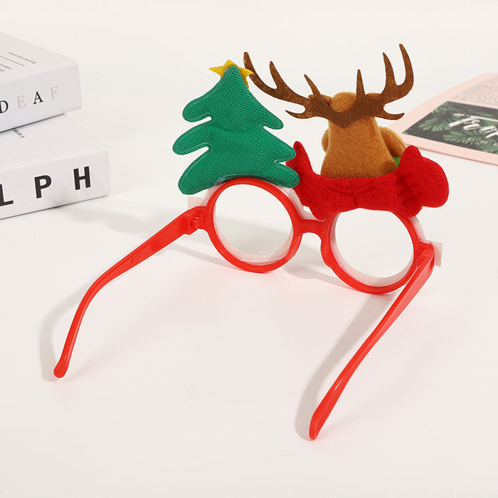 Wholesale Christmas Decoration Glasses Frame Christmas Party Party Creative Glasses Frame Adult Children Christmas Glasses Gift