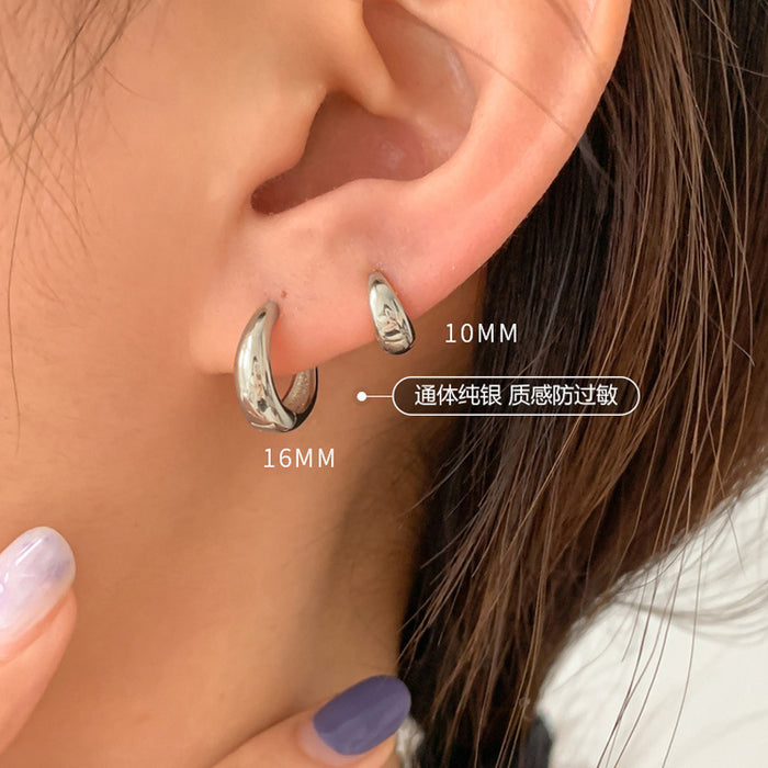 Wholesale  earrings earrings women's geometric  ear bone nails  circle ear jewelry