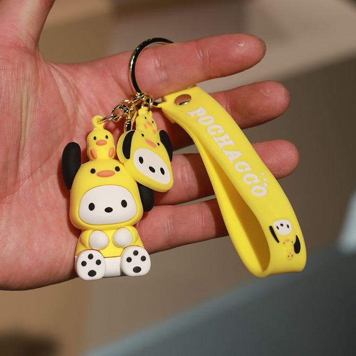 Wholesale Cartoon Doll Silicone Keychain JDC-KC-NiuTe001