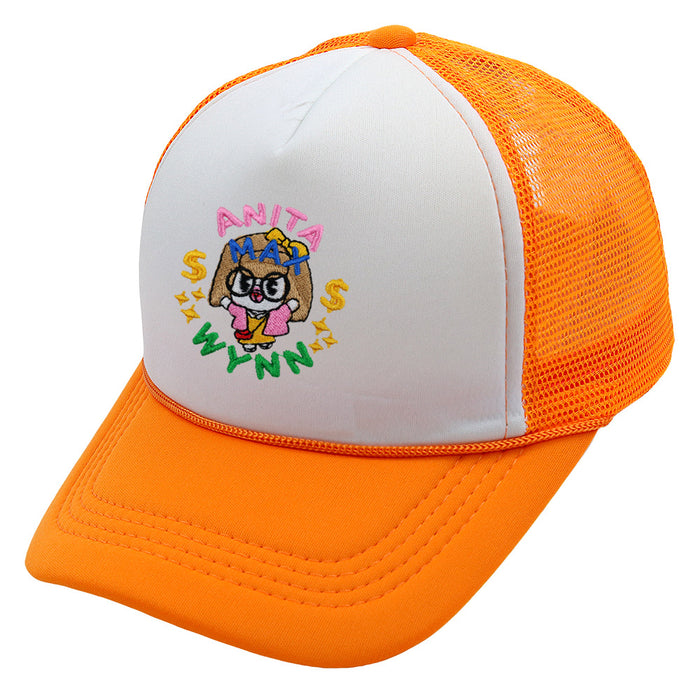 Wholesale Cotton Embroidered Trucker Hat Summer Mesh Cap Baseball Cap JDC-FH-HaiPu003