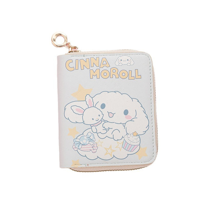 Wholesale Cute PU printed short zippered children' s wallet