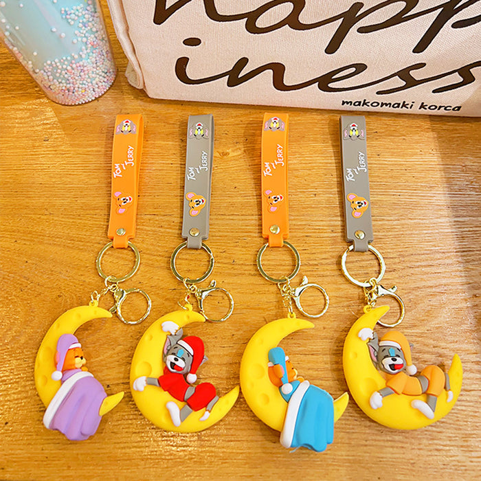 Wholesale Silicone Cartoon Doll Keychain JDC-KC-MingT105