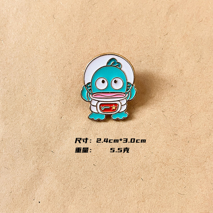 Wholesale High end, niche metal brooch, cartoon badge, cute student clothing accessories