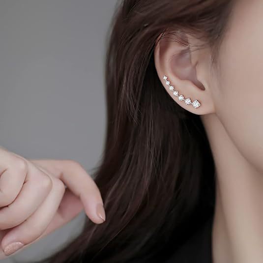 Wholesale Exquisite shiny earrings with a light luxury style, niche design, high-end temperament, wholesale of earrings