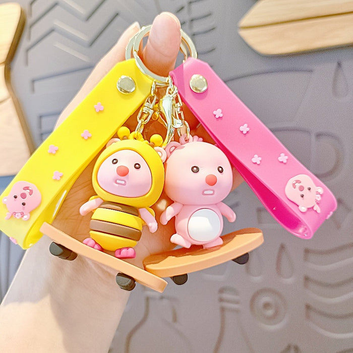 Wholesale Cartoon Doll Silicone Keychain JDC-KC-MingT274