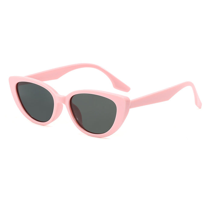 Wholesale Pink Sunglasses Cat's Eye Small Frame Fashion Sunglasses South Sunshade Triangle Cat's Eye Glasses