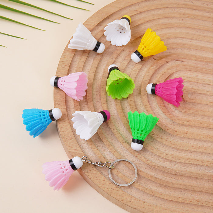 Wholesale Badminton Keychain Pendant PVC Sports DIY Accessory MOQ≥5