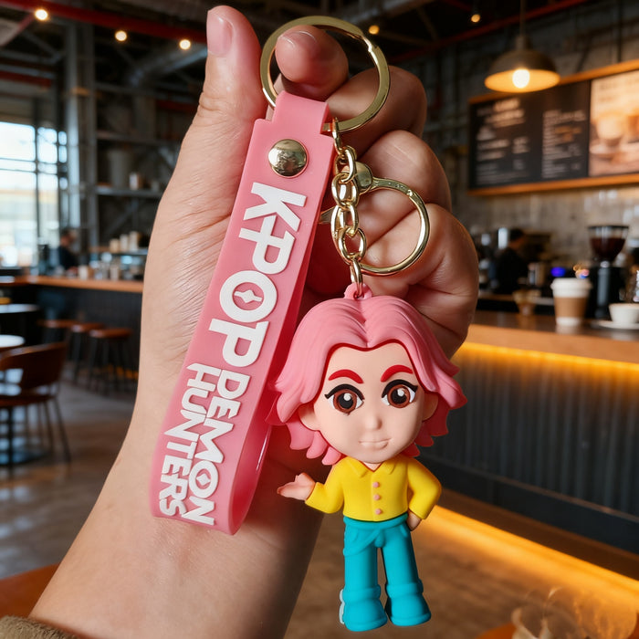 Wholesale KPOP Cute Cartoon Silicone Keychain