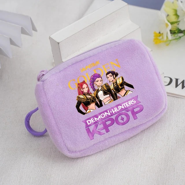 Wholesale KPop Devil Hunter Animal Coin Purse Cute Nylon Portable Wallet Casual Everyday Gift