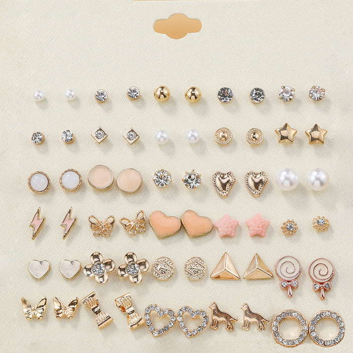 Wholesale Multiple Pairs of Bow Flowers Earrings