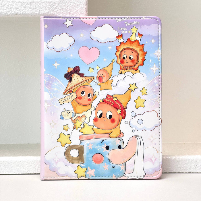 Wholesale A5 Soft Faux Leather Star Print Notebook Full Color Pages Diary