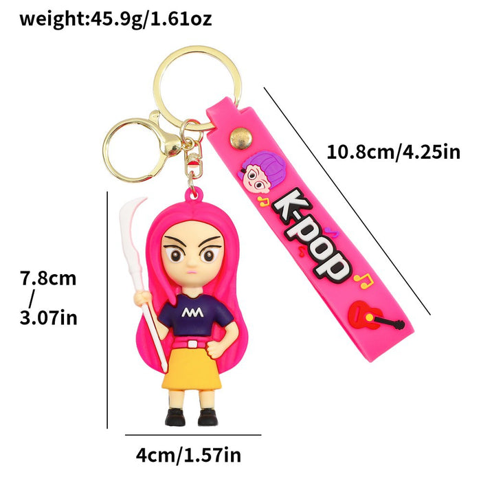 Wholesale Cartoon/ Anime K-POP Merchandise Silicone Keychain