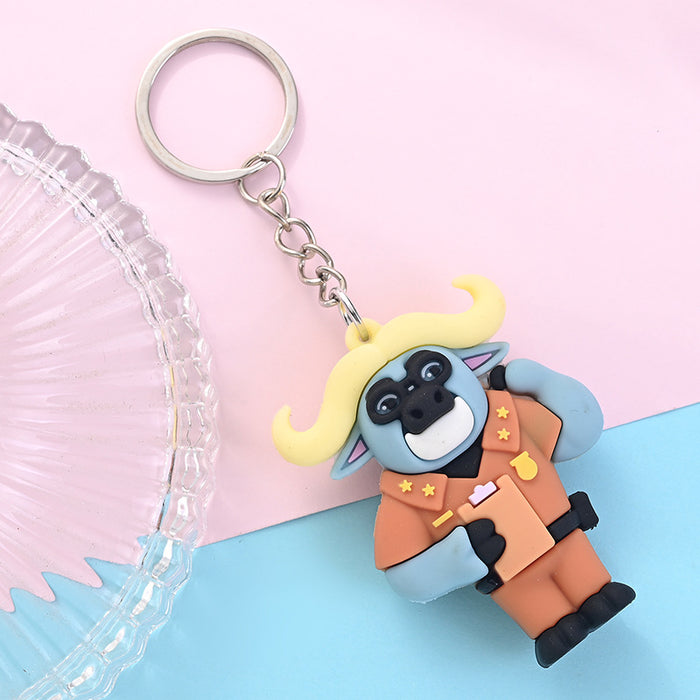 Wholesale 10PCS PVC Cartoon Doll Keychain JDC-KC-AQing008