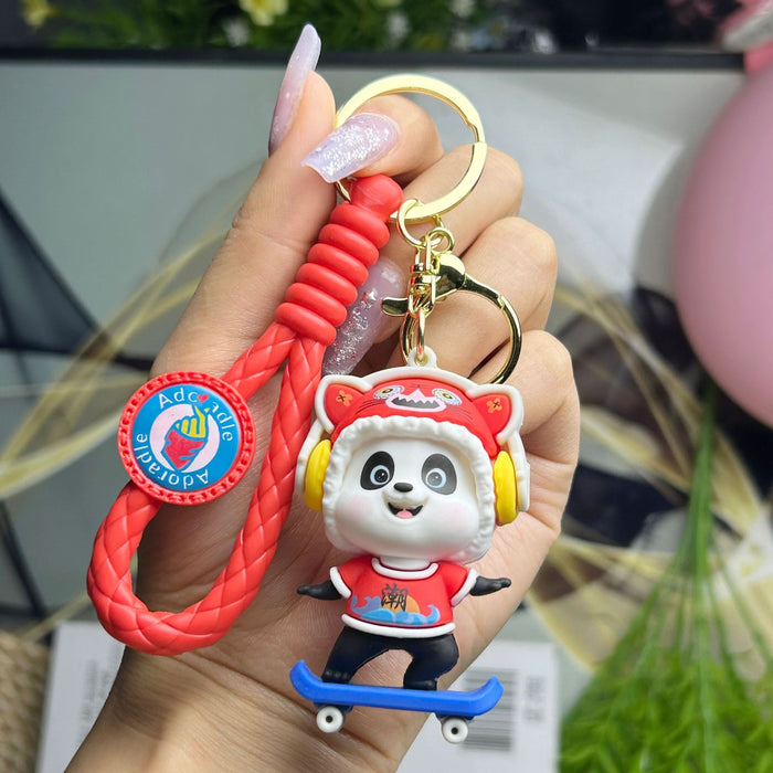 Wholesale  Panda Key Chain  Car Hanging Bag Accessories Keychain Pendant Doll Small Gift