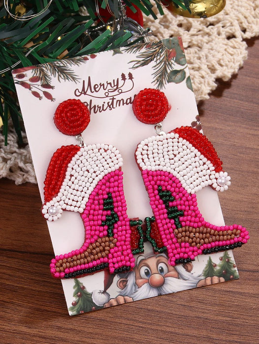 Wholesale elegant versatile Christmas style earrings