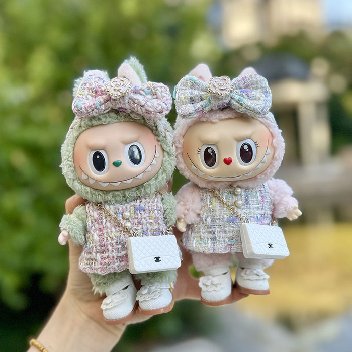 Wholesale mini doll clothes cute colorful camellia style