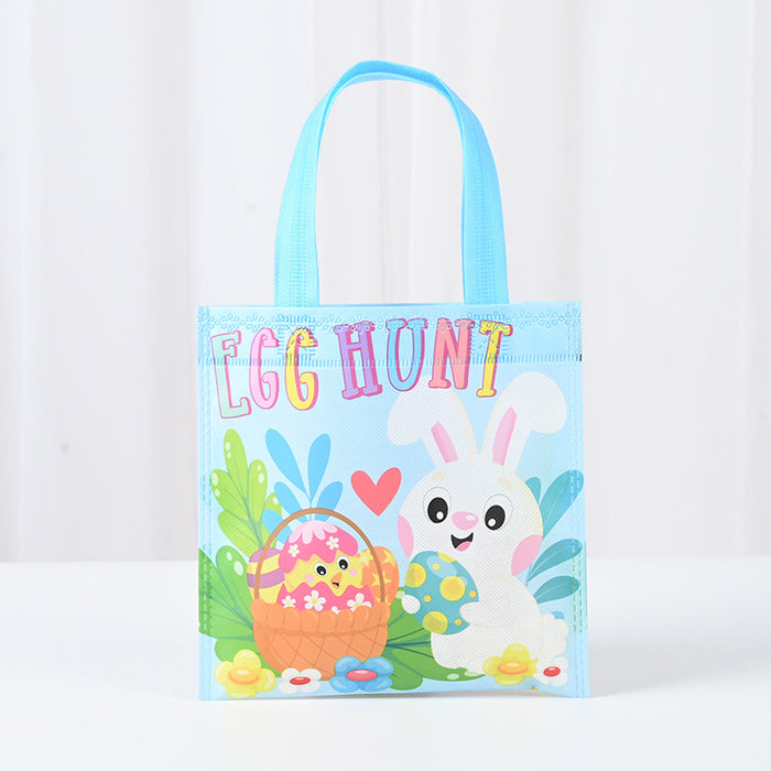 Wholesale Spot Cartoon Cute Rabbit Flat Non-woven Bag Wholesale Kindergarten Festival Bottomless and Sideless Hand-held Gift Bag JDC-GB-XJ010