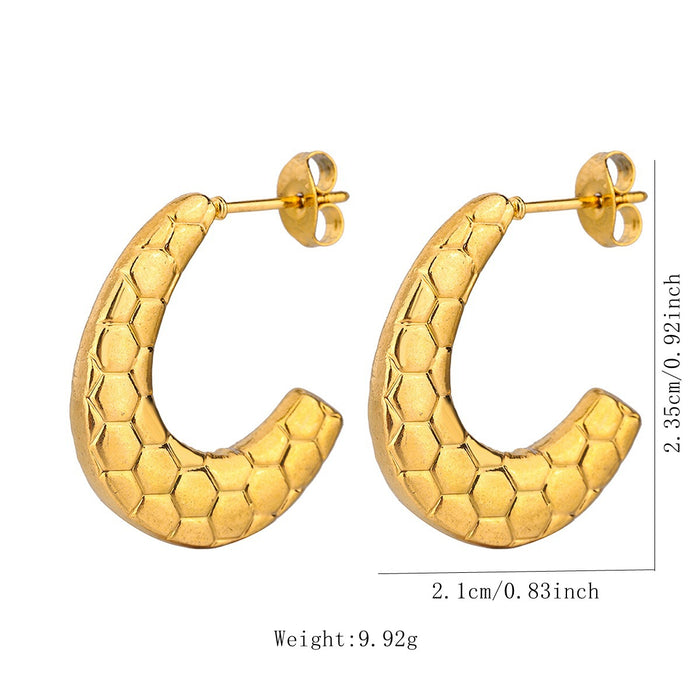 Wholesale Stainless Steel Geometric Earrings Earrings