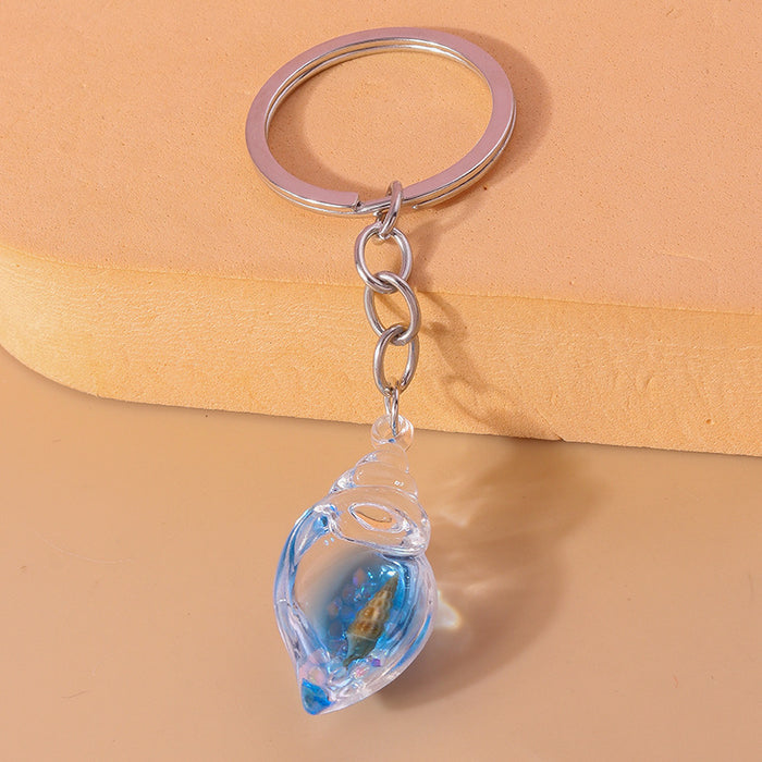 Wholesale Creative glow-in-the-dark conch keychain