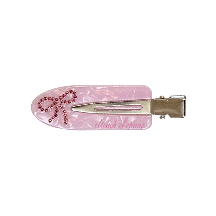 Wholesale Plastic Invisible Hair Clip Purple Floral Pattern for Everyday Styling Hair Accessory