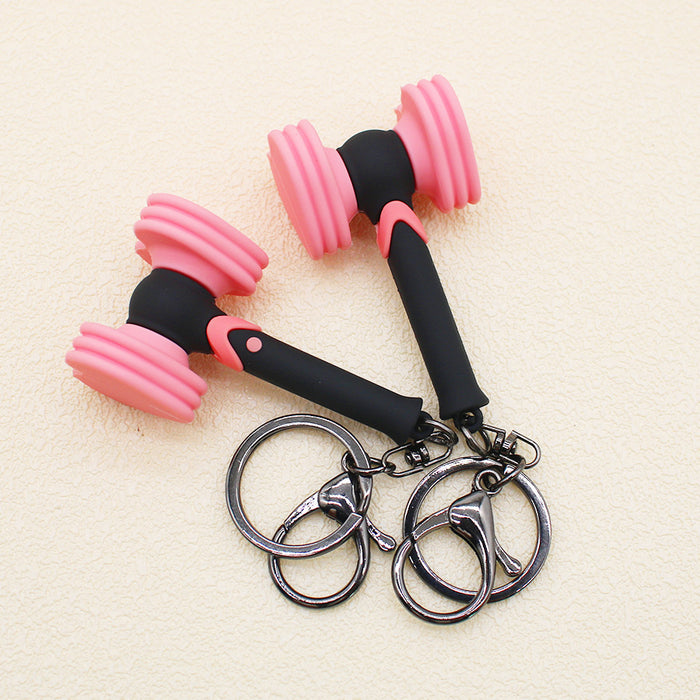 Wholesale Silicone  Pink Love Keychain JDC-KC-HaoAn002