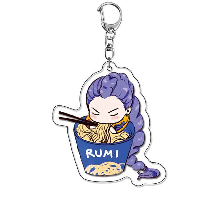 Wholesale Little tiger color changing acrylic keychain pendant blue cat surrounding cute bag pendant