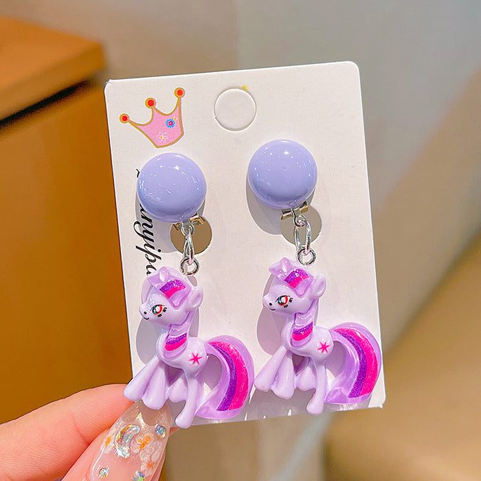 Wholesale  Children's Ear Clip Cartoon Ear Holes Jewelry Earrings  Girls' Earrings Jewelry