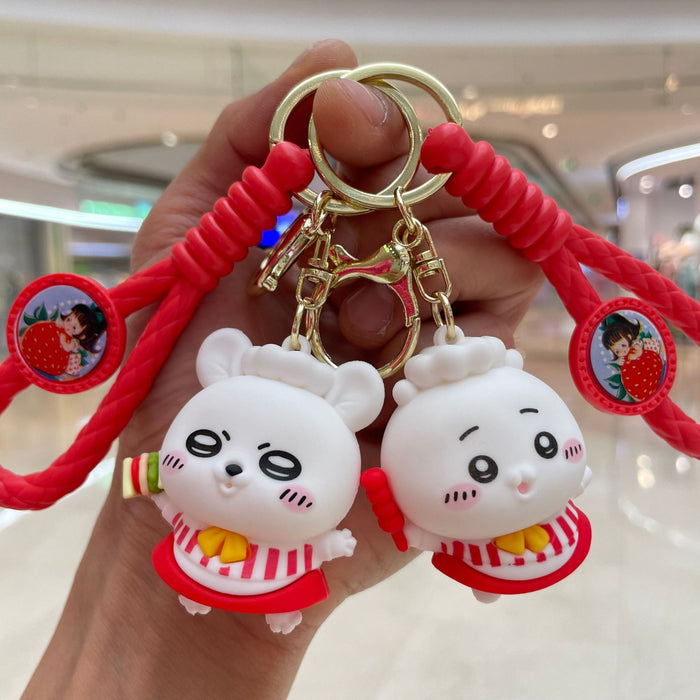 Wholesale Keychain Cartoon Doll Car Keychain Backpack Pendant Couple Exquisite Small Gift Wholesale