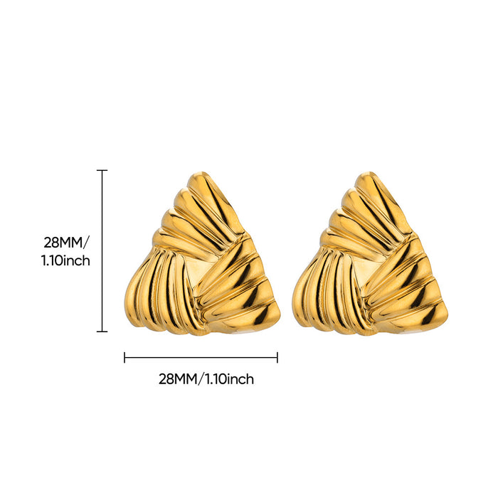 Wholesale Cut Out Heart Sun Texture Earrings