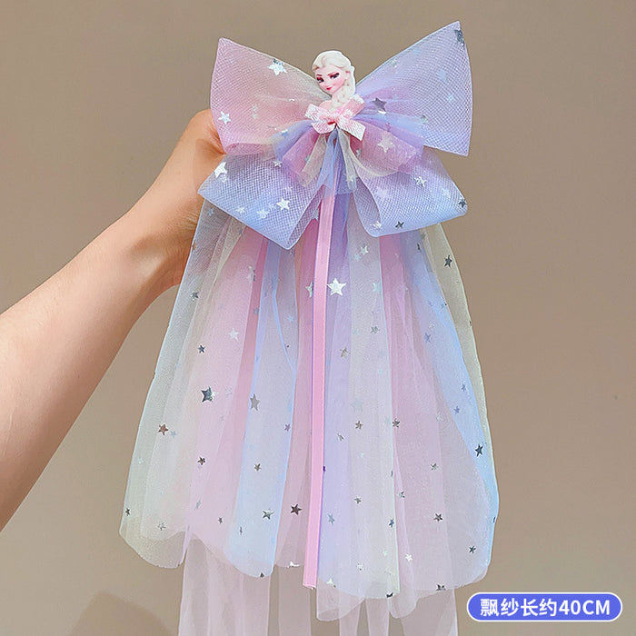 Wholesale Pawl Veil Snow Princess Crown Headwear Hairpin Baby Flower Hair Accessories Hairpin