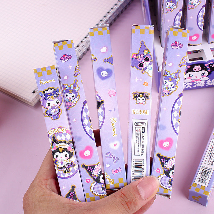 Wholesale Cute cartoon blind box quick-drying,  smooth-writing black retractable pen.