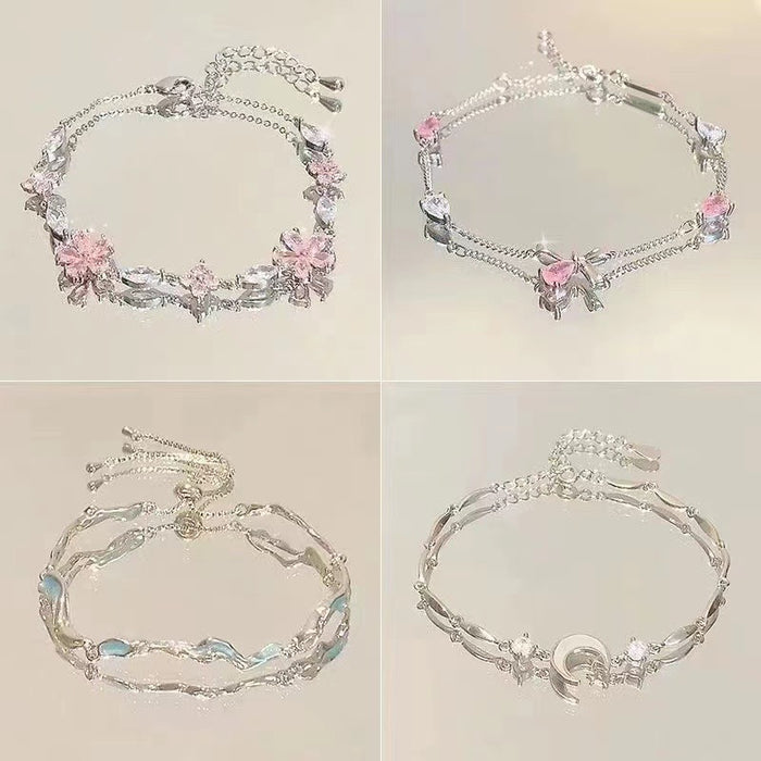 Wholesale Zircon bow bracelet, niche, light luxury temperament, high-end jewelry