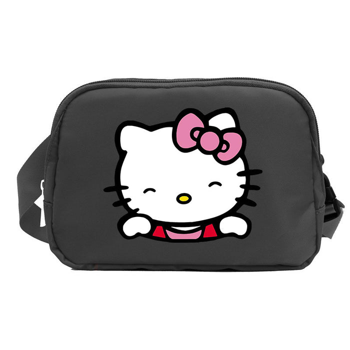Wholesale Cat Cartoon Waterproof Sports Chest Bag  Versatile Crossbody Bag for Running with Phone Shoulder Bags