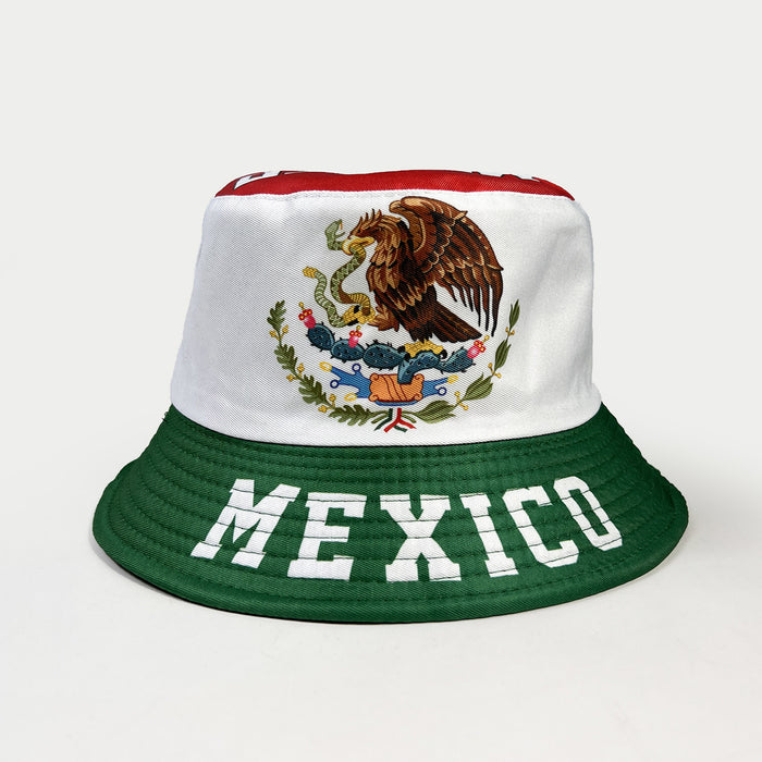 Wholesale Reversible Fisherman Hat for Men and Women World Cup Fan Cheering Flag Print Bucket Hat