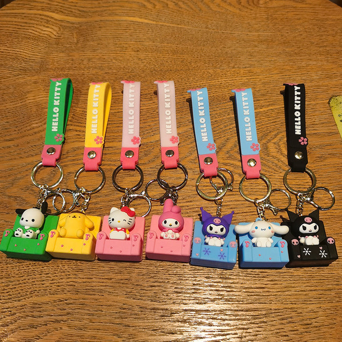 Wholesale Cartoon Doll Silicone Keychain JDC-KC-Tingm209