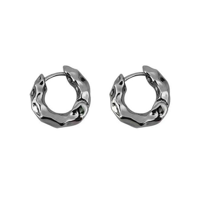 Wholesale Wrinkle Texture Alloy Earrings JDC-ES-Chengx011