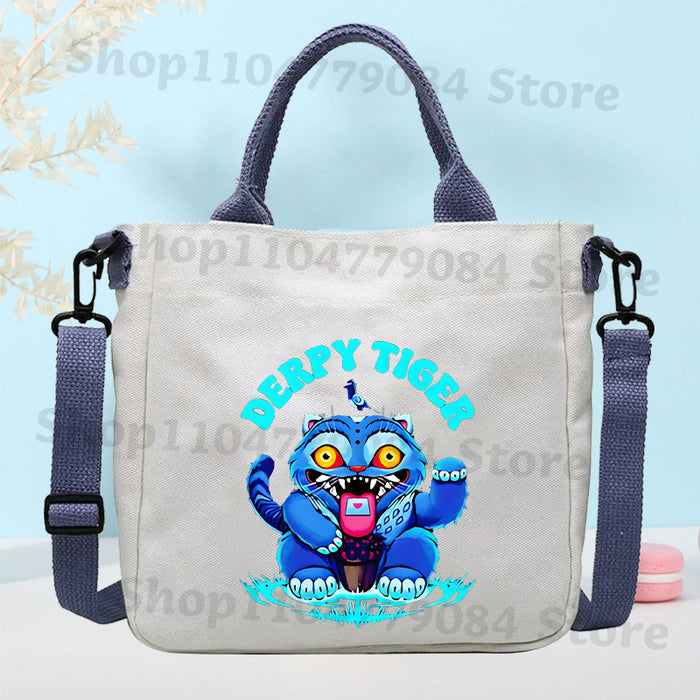 Wholesale KPOP Cartoon Canvas Shoulder Bag for Boys and Girls
