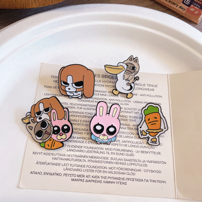 Wholesale Cartoon cute metal badge accessories