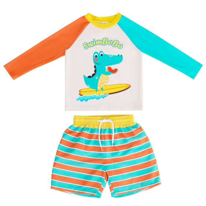 Wholesale Children's swimsuits, boys' swimsuits, swimming sets, children's medium to large children's split swimsuits, boys' babies