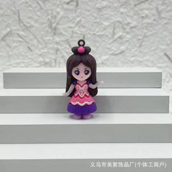 Wholesale Soft plastic three-dimensional doll pendant keychain