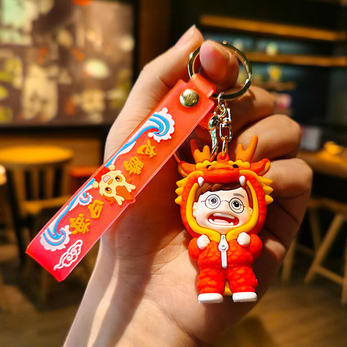 Wholesale Cartoon Doll Silicone Keychain JDC-KC-Tingm257