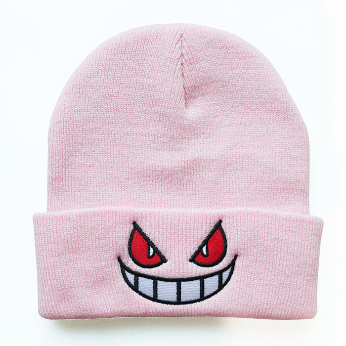 Wholesale Acrylic Cartoon Embroidery Knitted Wool Hat JDC-FH-LvH009