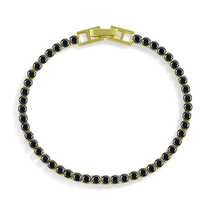 Wholesale Diamond-Set Contion Tennis Bracelet - Stylish Cubic Zirconia Cuff for Women - Boutique Resale