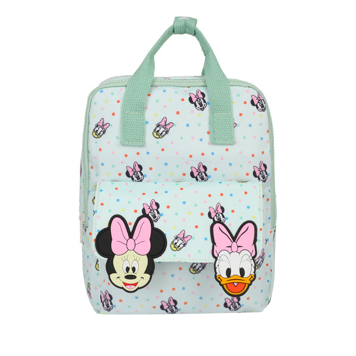 Wholesale Light pink polka dot anime cartoon backpack,  dopamine-inspired cute children' s backpack