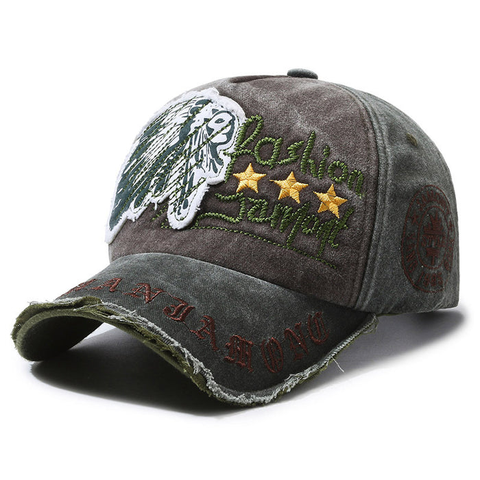 Wholesale Distressed soft-top baseball cap