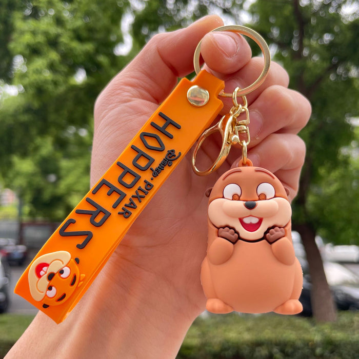 Wholesale Hoppers Cartoon Beaver Small Gift Keychain