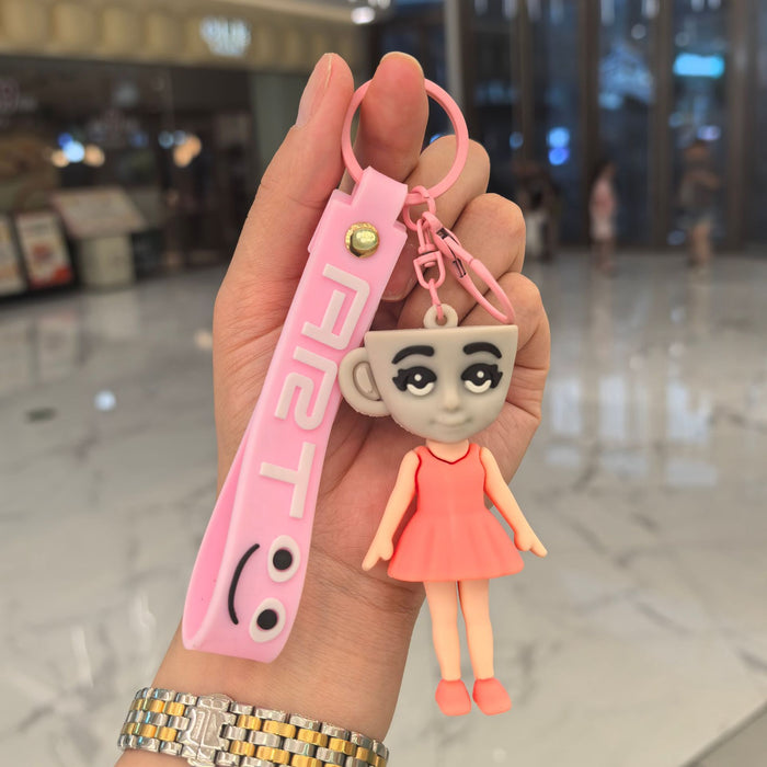 Wholesale Cartoon Silicone Keychain Bag Pendant